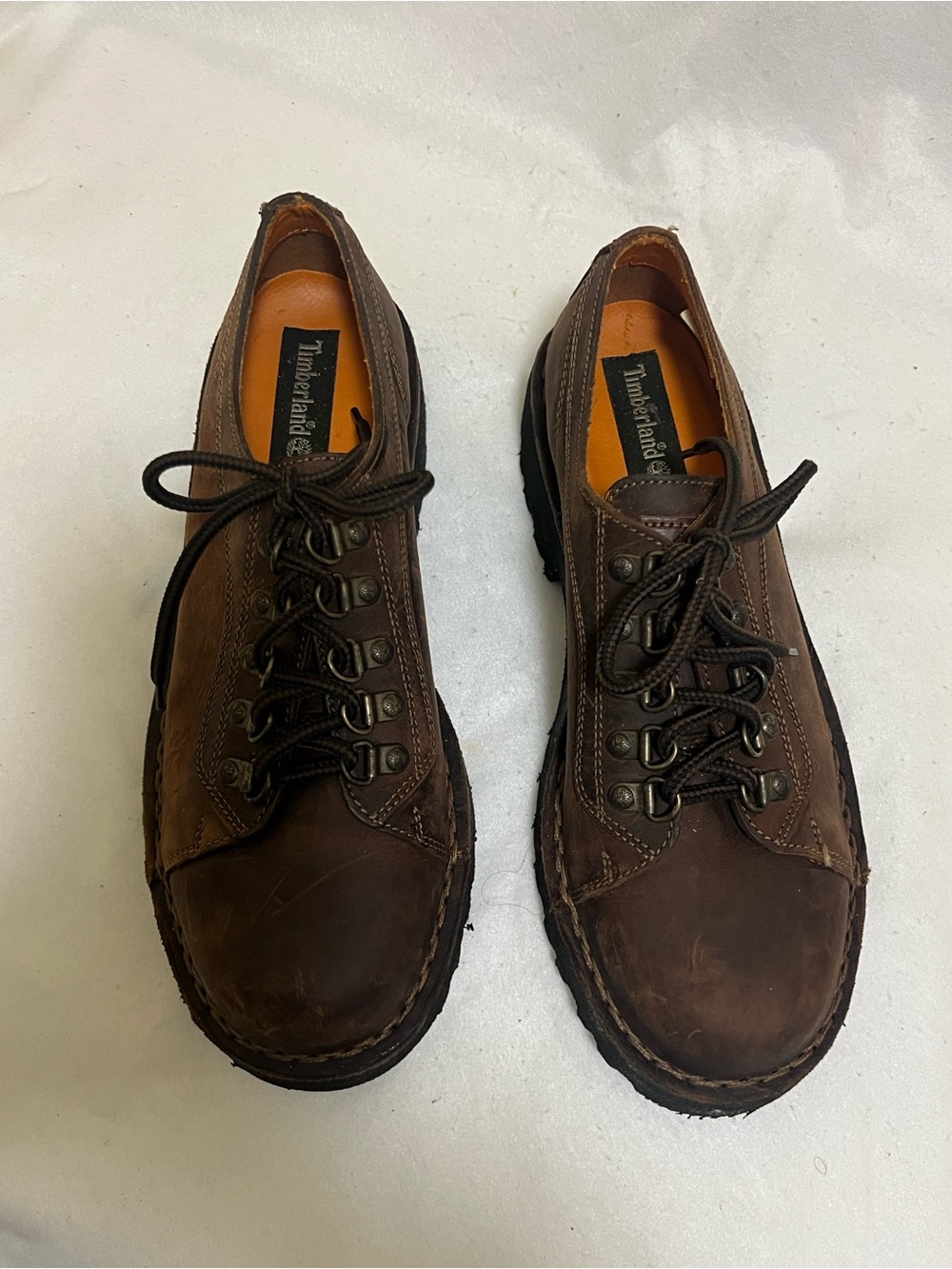 Timberland Men's Dark Brown Leather Lace-Up Boots